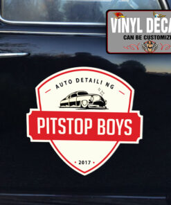 Personalized Pitstop Auto Detailing Sticker 11417