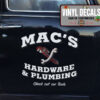 Personalized Plumbing Tool Pipe Wrench Lettering Sticker 11879