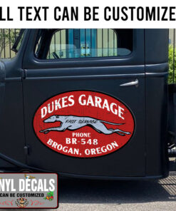Personalized Fast Service Greyhog Sticker 11432