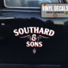 Personalized Father And Son Pinstriping Lettering Vinyl Sticker 10603
