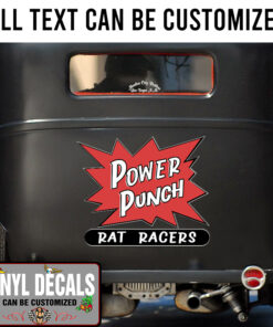 Personalized Power Punch Rat Racers Sticker 10987
