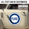 Personalized Pure Oil Company Sticker 11398