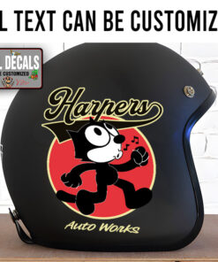 Personalized Felix Cat Lettering Sticker 11883