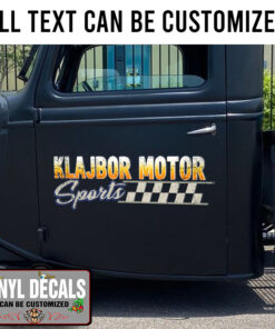 Personalized Racing Car Sticker 11022