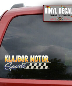 Personalized Racing Car Sticker 11022