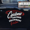 Personalized Racing Equipment Cyclone Sticker 11740