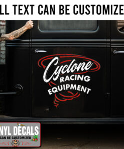 Personalized Racing Equipment Cyclone Sticker 11740