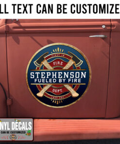 Personalized Firefighter Brotherhood Sticker 11735