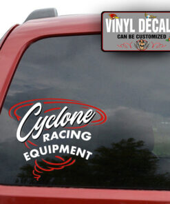 Personalized Racing Equipment Cyclone Sticker 11740