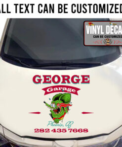 Personalized Racing Garage Rat Fink Sticker 11187