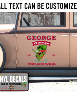 Personalized Racing Garage Rat Fink Sticker 11187