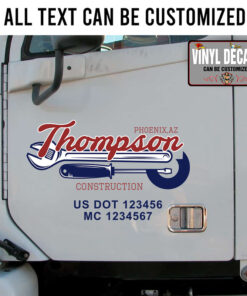 Personalized Fixing Garage Usdot Sticker 11074