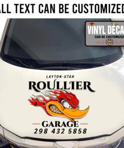 Personalized Flames Mr Horsepower Speed Sticker 11194