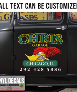 Personalized Flames Mr Horsepower Speed Sticker 11233