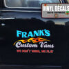 Personalized Flaming Custom Sticker 11605
