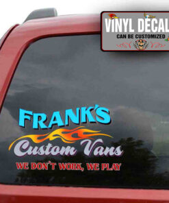 Personalized Flaming Custom Sticker 11605