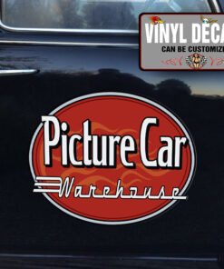 Personalized Flaming Oval Car Lettering Vinyl Sticker 10799