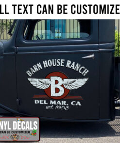 Personalized Ranch Lettering Sticker 11327