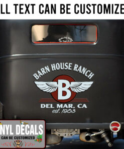 Personalized Ranch Lettering Sticker 11327