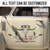 Personalized Ranch Lettering Vinyl Sticker 10548