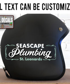 Personalized Floral Plumbing Sticker 12081