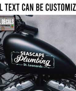 Personalized Floral Plumbing Sticker 12081