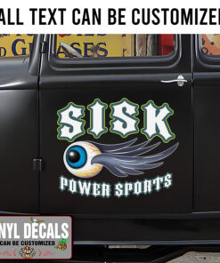 Personalized Flying Eye Ball Power Sport Sticker 11415