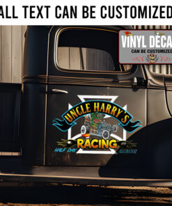 Personalized Rat Fink And Iron Cross Sticker 11662