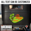 Personalized Rat Fink Garage Lettering Vinyl Sticker 10605