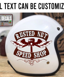 Personalized Flying Piston Pinstriping Sticker 11901