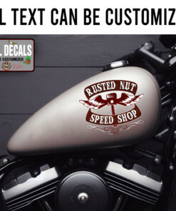 Personalized Flying Piston Pinstriping Sticker 11901