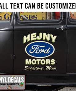 Personalized Ford Motors Lettering Sticker 11533