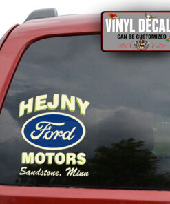 Personalized Ford Motors Lettering Sticker 11533