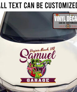 Personalized Rat Fink Garage Street Rod Sticker 11193