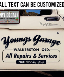 Personalized Garage Custom Paint Sticker 11547