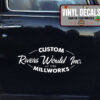 Personalized Garage Hot Rod Lettering Vinyl Sticker 10371