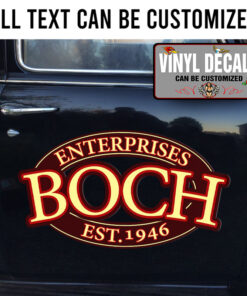 Personalized Garage Hot Rod Lettering Vinyl Sticker 10446