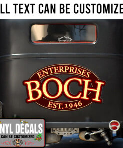 Personalized Garage Hot Rod Lettering Vinyl Sticker 10446