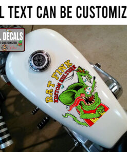 Personalized Rat Fink Motorcycle Helmet Sticker 11802