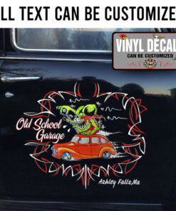 Personalized Rat Fink Pinstriping Lettering Vinyl Sticker 10492