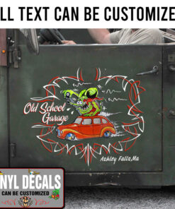 Personalized Rat Fink Pinstriping Lettering Vinyl Sticker 10492