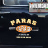 Personalized Garage Lettering Door Art Vinyl Sticker 10458
