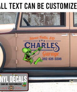 Personalized Rat Fink Street Rod Sticker 11188