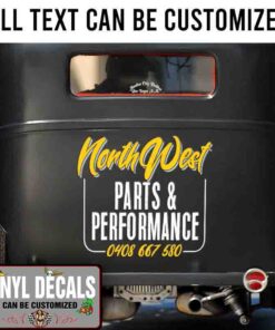 Personalized Garage Lettering Hand Paint Vinyl Sticker 10478