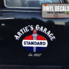 Personalized Garage Lettering Hand Paint Vinyl Sticker 10597