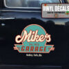 Personalized Garage Lettering Hand Paint Vinyl Sticker 10598