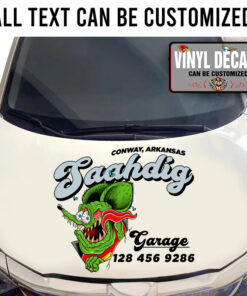 Personalized Rat Fink Trucking Lettering Sticker 11204