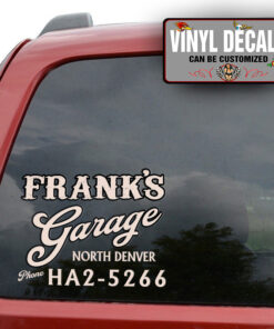 Personalized Garage Lettering Hot Rod Door Art Company Name Sign Sticker 12151