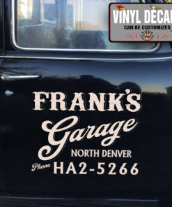Personalized Garage Lettering Hot Rod Door Art Company Name Sign Sticker 12151