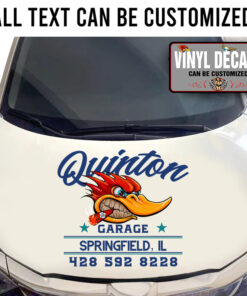 Personalized Garage Lettering Mr Horsepower Sticker 11189